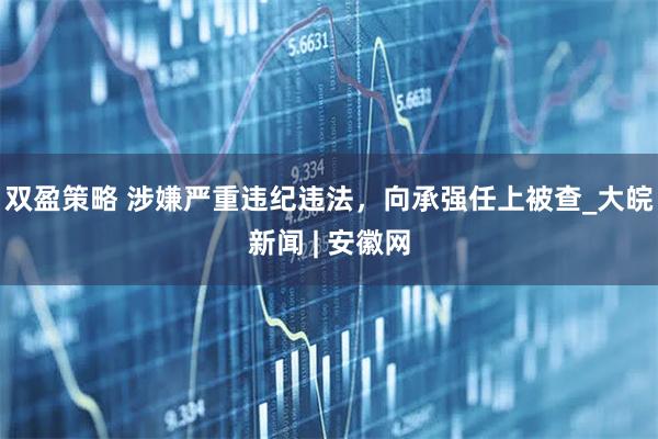 双盈策略 涉嫌严重违纪违法，向承强任上被查_大皖新闻 | 安徽网